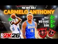 The Best CARMELO ANTHONY BUILD 2009 MELO in NBA 2K26 w Capbreaker Guide