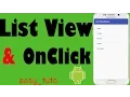 ListView and OnClick Items Android Studio Tutorial Beginners All About Android