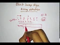 Block swap algorithm for Array rotation easy explanation