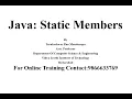 Java Static members static keyword static variables static methods static blocks