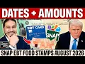 188 TO 994 SNAP FOOD STAMPS AUGUST 2026 DATES AMOUNTS EBT BENEFITS SCHEDULE ALL STATES