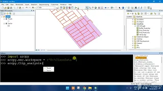 Clip Analysis using arcpy