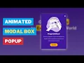 Modal Box Popup Website HTML CSS Javascript Website Popup Layout