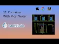 Container With Most Water Two Pointers Python LeetCode 11 Top Interview 150