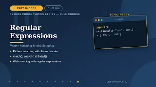 Python Regular Expressions Regex Tutorial Part 10 Final