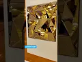 Golden Mirror 3D wall panel Design +91 81225 40589 India | Wedding Decor | Interior Decor
