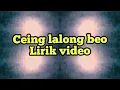 Cei lalong beo( lirik video)// lagu daerah manggarai