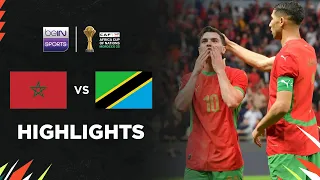 morocco 1 0 tanzania afcon 2025 match highlights