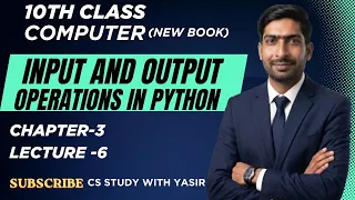 Input and Output Operations in Python Input and Print Functions 10th Class Chapter 3