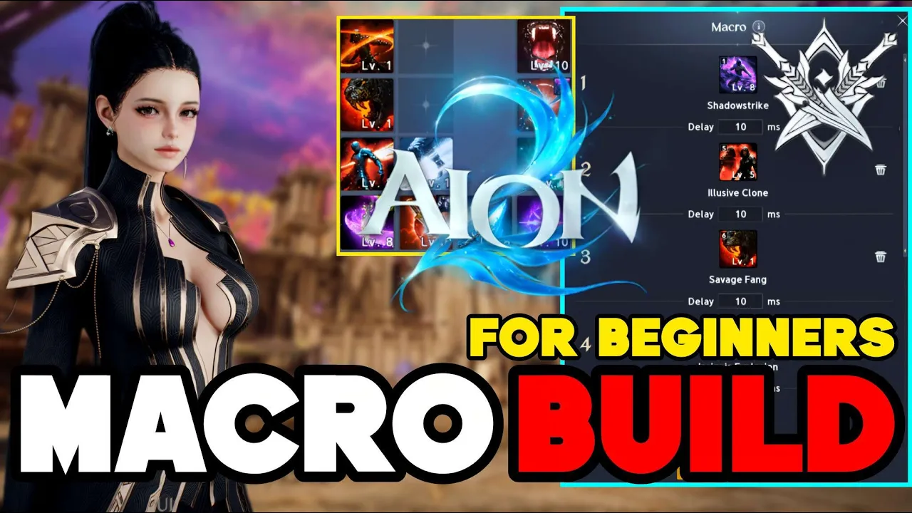 AION 2 Macro Build For Assassin | Early Game Beginners Guide and Gameplay: video thumbnail