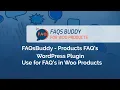 FAQsBuddy - WooCommerce Products FAQs