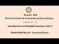 Microcontroller Embedded System Design AKTU Digital Education