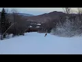 Bretton Woods Skiing from the peak to the base Easiest run Green trails
