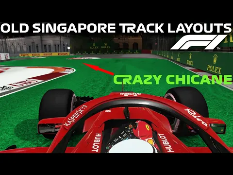 DRIVING the OLD SINGAPORE GP LAYOUTS in the F1 GAMES