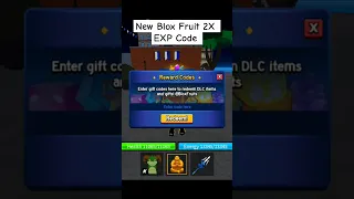 New Blox Fruit 2X EXP Code Bloxfurit Roblox 
