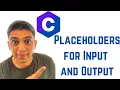 C Programming Tutorial for Beginners 3 - Placeholders for Input and Output