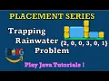 Trapping Rainwater Problem DS Algo Water Trapping Problem Data Structures Placement Series