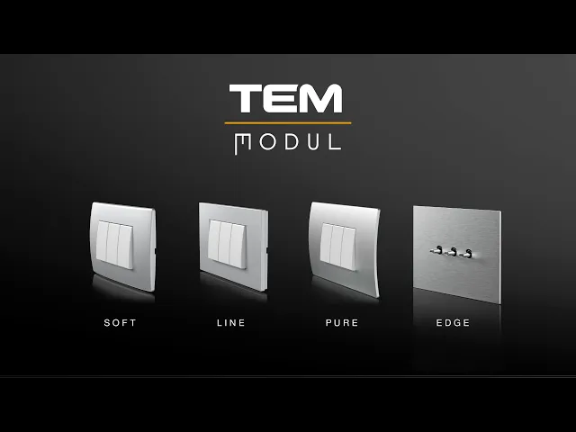 Рамка 3 мод. цвят Син мат Modul TEM, OL30IB - различни модели от серията TEM Modul.