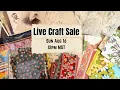 LIVE Craft Sale Vintage Ephemera Fabric Trims Wallpaper Junk Journal Supplies