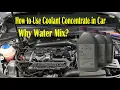 How to Use Coolant Concentrate in Car Why Water Mix 2024