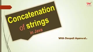 Concatenation of Strings in Java concat Method CORE JAVA Hindi