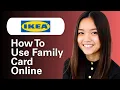 Learn How To Use Ikea Family Card Online