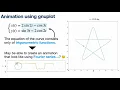 Rounded Pentagram Pseudo Fourier Series Animation Using Gnuplot