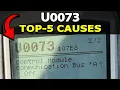 How To Fix U0073 Trouble Code Control Module Communication Bus A Off