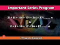 Factorial Series upto n terms in Java Important Series program 2 5 10 17 26 37 BluejCode