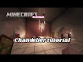 Chandelier tutorial Minecraft Karichuh