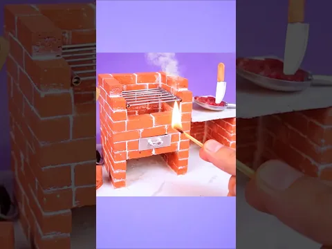 Mini Construction: DIY Mini Barbecue MODEL buit with Mini Bricks