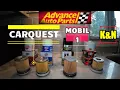 Choosing the Best Oil Filter at Advance Auto Parts Carquest vs Mobil1 vs K N