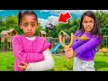 OUR ADOPTED DAUGHTER HURT LONDYN WITH A SLINGSHOT!
