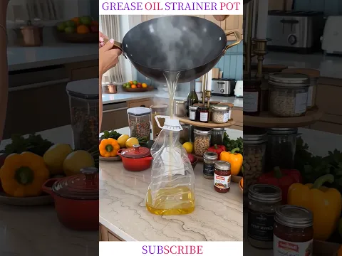 Grease Oil Strainer Pot 🔥