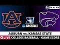 AUBURN VS KANSAS STATE College Baseball Game Score Radio Play-by-Play