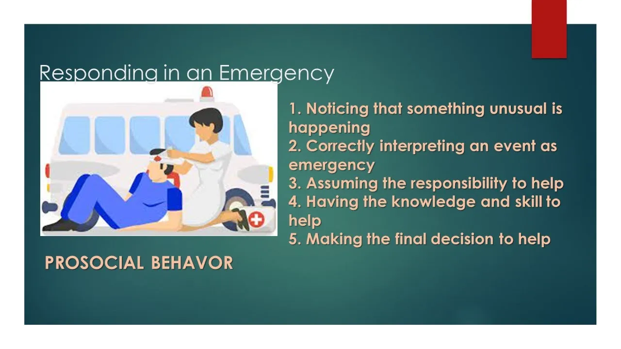 Prosocial Behavior: Responding to an Emergency