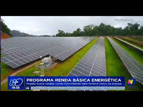 Projeto busca instalar usinas fotovoltaicas para diminuir preço da energia