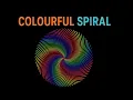 Colourful Spiral with Python Turtle Easy Python Art for Beginners