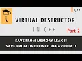Virtual Destructor In C