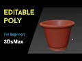 Editable poly in 3dsmax for beginners Quick3D