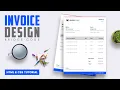How to Make a Clean Invoice Design Using HTML CSS Invoice Template Design Tutorial