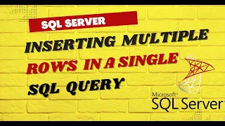 How to Inserting multiple rows in a single SQL query ms sql 2019