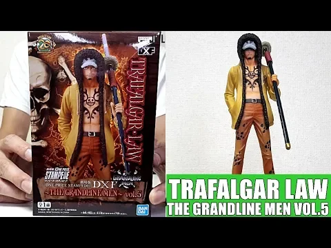 Download MP3 TRAFALGAR LAW DXF Figure The Grandline Men One Piece Stampede BANDAI Unboxing