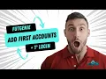 3 Add your first accounts first login on EAFC