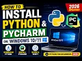 How to Install Python PyCharm on Windows Python for Beginners 2026