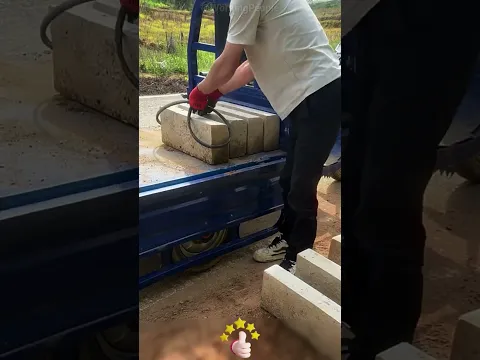Curb 🪨 stone moving tricks💪📏🪨🛠️🚧✨