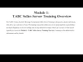 Module 1 TABC Seller-Server Training Overview
