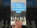 Download Lagu How To Play The Spectre by Alan Walker | Easy Piano Tutorial #shorts