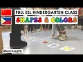 How I Start my ESL Class Easy Transition and Activity Ideas Shapes Colors Teachermom Vlog