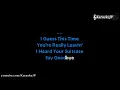 I'll Be There For You (Karaoke) - Bon Jovi